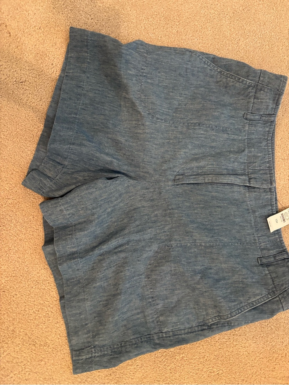 Talbots Light Heather Blue Flat-Front Women’s Shorts